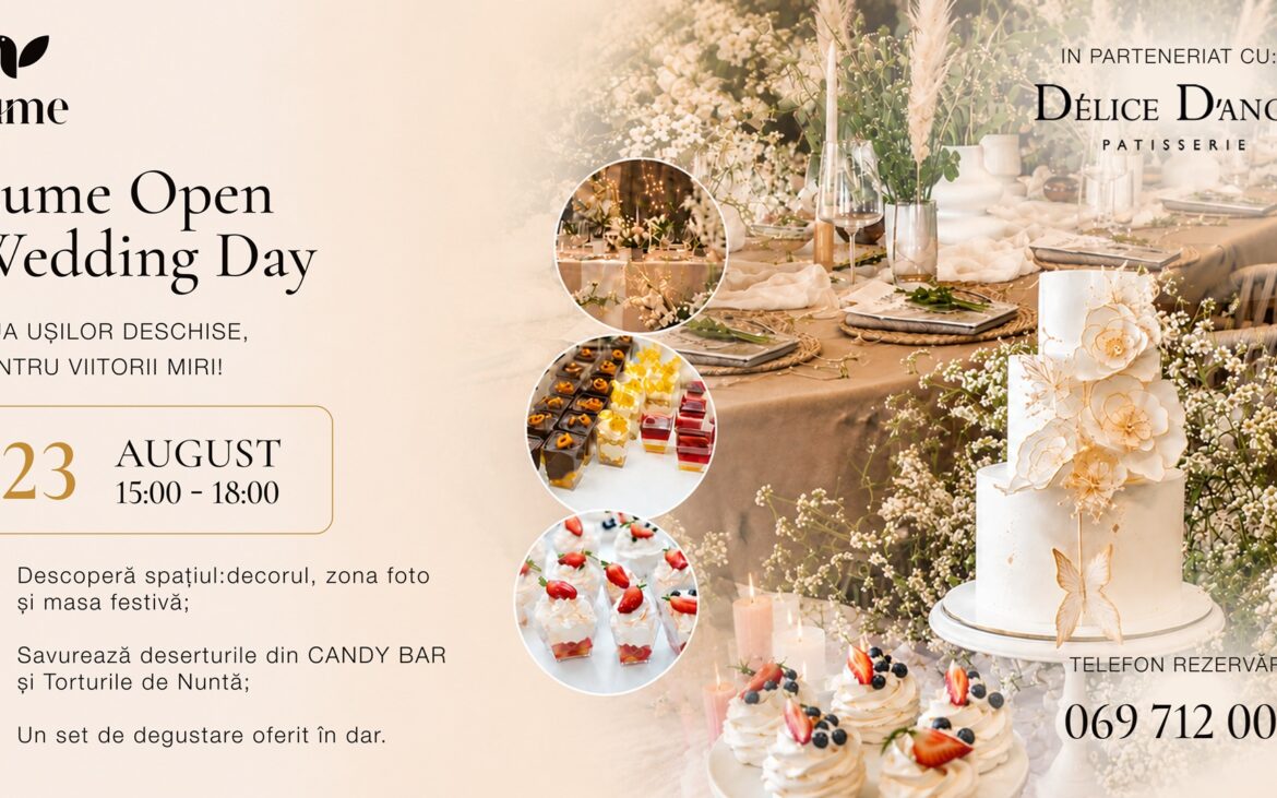 Unde să organizați o nuntă intimă în Chișinău: Wedding Day la Lume Neobistro