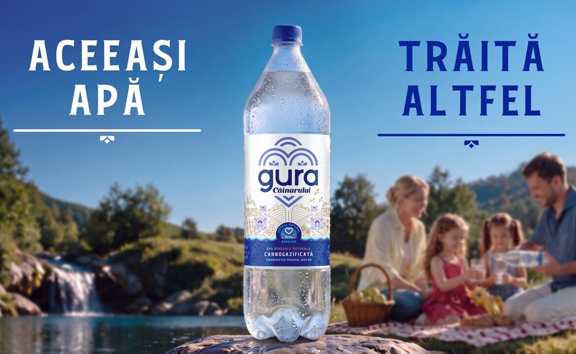 Aceeași apă. Trăită altfel. Gura Căinarului te invită să o redescoperi într-un ambalaj nou