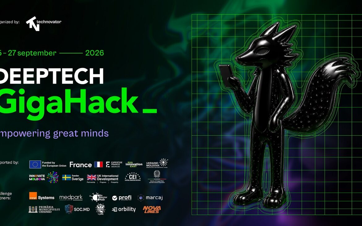 Deeptech GigaHack 2026: mentori cu experiență în tehnologie, cercetare și business și challenge-uri adevărate pentru inovatori