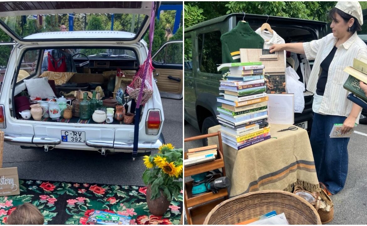 Vinde din portbagaj la un târg de caritate. 10 % din vânzări vor fi donate organizațiilor care sprijină femeile diagnosticate cu cancer