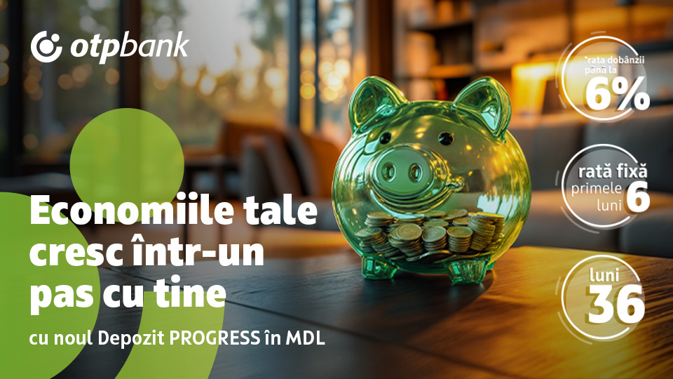 Cu noul depozit PROGRESS de la OTP Bank, economiile tale cresc într-un pas cu tine