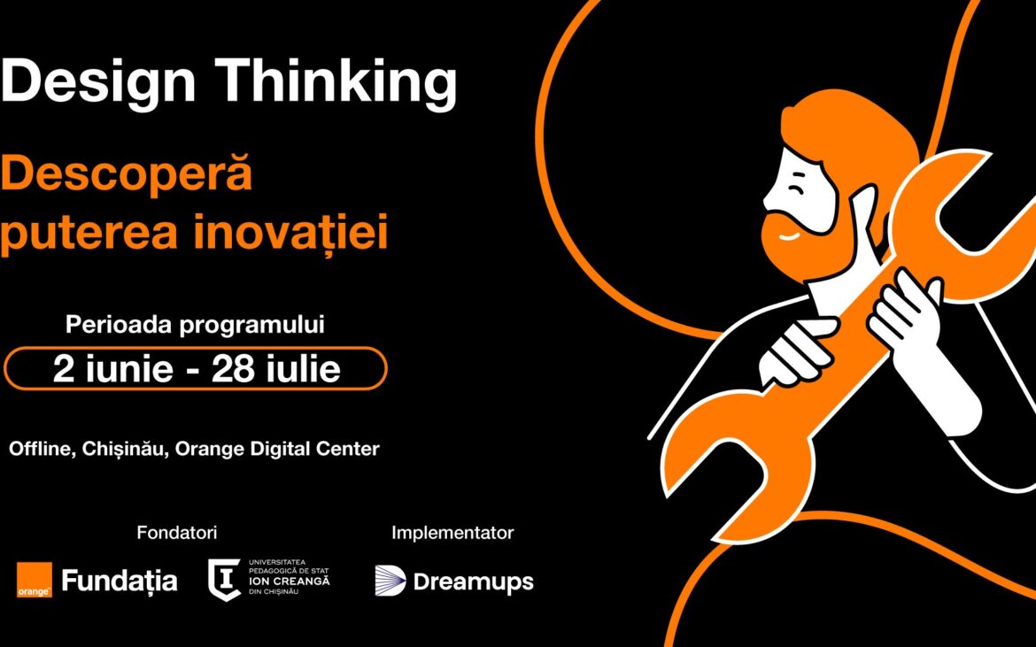 Participă la cursul gratuit „Design Thinking” la Orange Digital Center și învață să gândești ca un inovator
