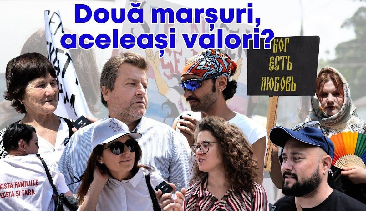 Două marșuri, aceleași valori? Cum s-au desfășurat Pride și Marșul Familiei
