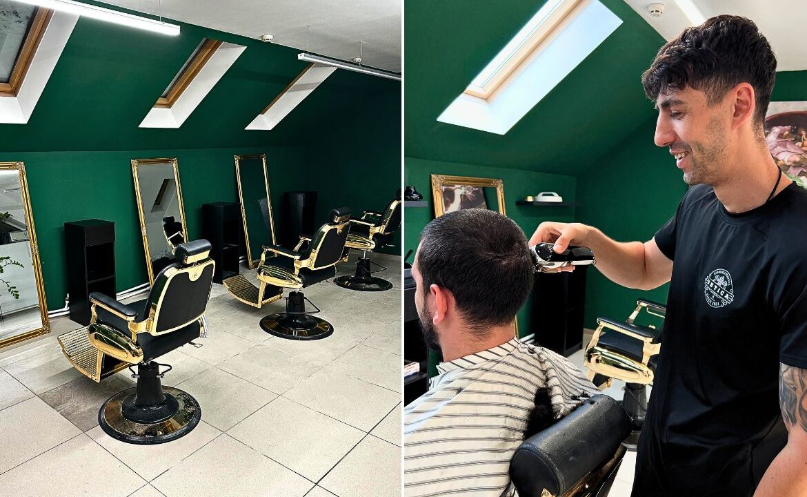 „Am adus tot ce am văzut în Italia.” Povestea moldoveanului care, după 10 ani petrecuți la Roma, a deschis un barbershop acasă