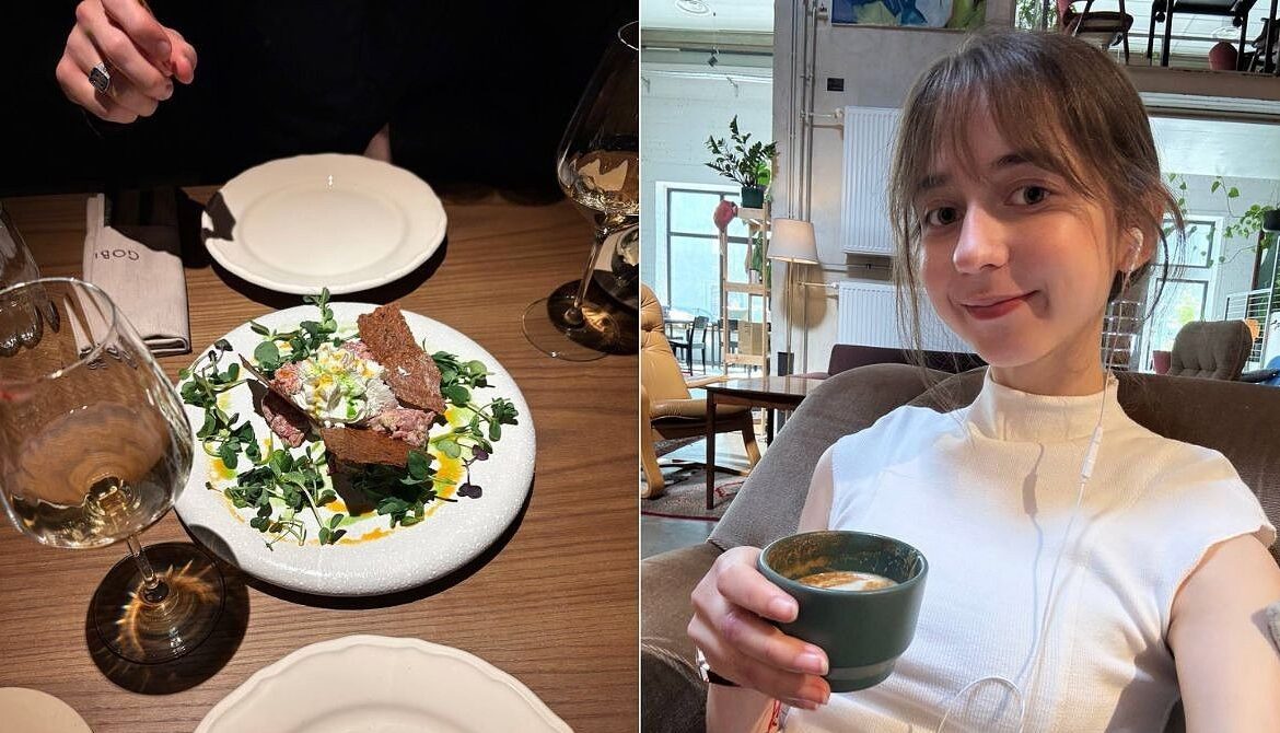 (foto) Salată cu hering, cârnat cu sânge și supă dulce. Ce bucate estoniene a gustat Jessica Iaconi și ce i-a plăcut cel mai mult