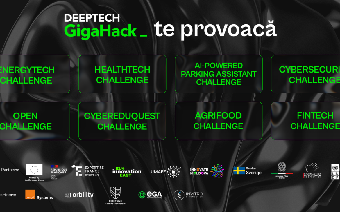 Competiția DeepTech GigaHack revine cu o nouă ediție. Organizatorii au pregătit provocări și premii de 240.000 de lei