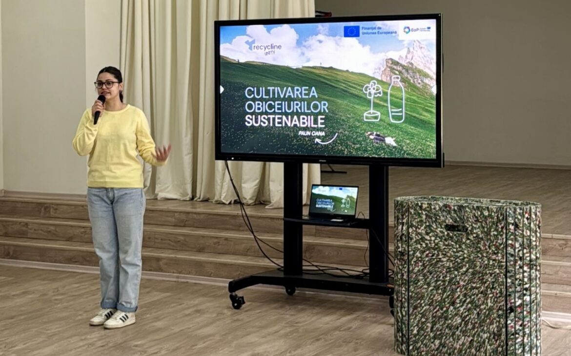 „Cultivăm obiceiuri sustenabile în școli.” Ce au învățat elevii din Chișinău despre reciclare