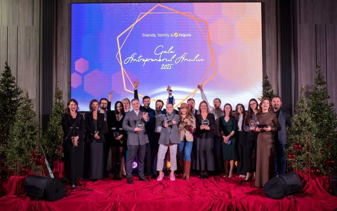 De la curaj la impact. 10 antreprenori și investitori au fost premiați la Gala Fagura „Antreprenorul anului 2025”