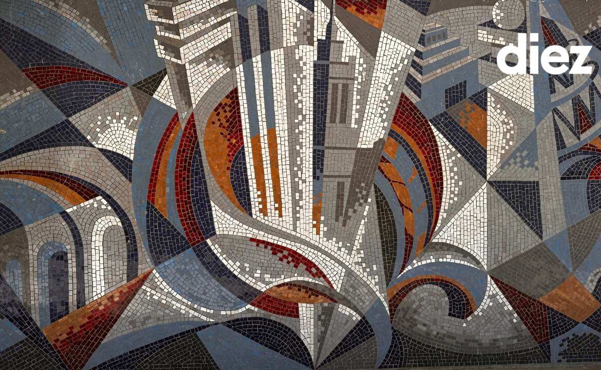 (foto) Ce simbolizează mozaicul care decorează blocul Facultății Construcții, Geodezie și Cadastru a UTM