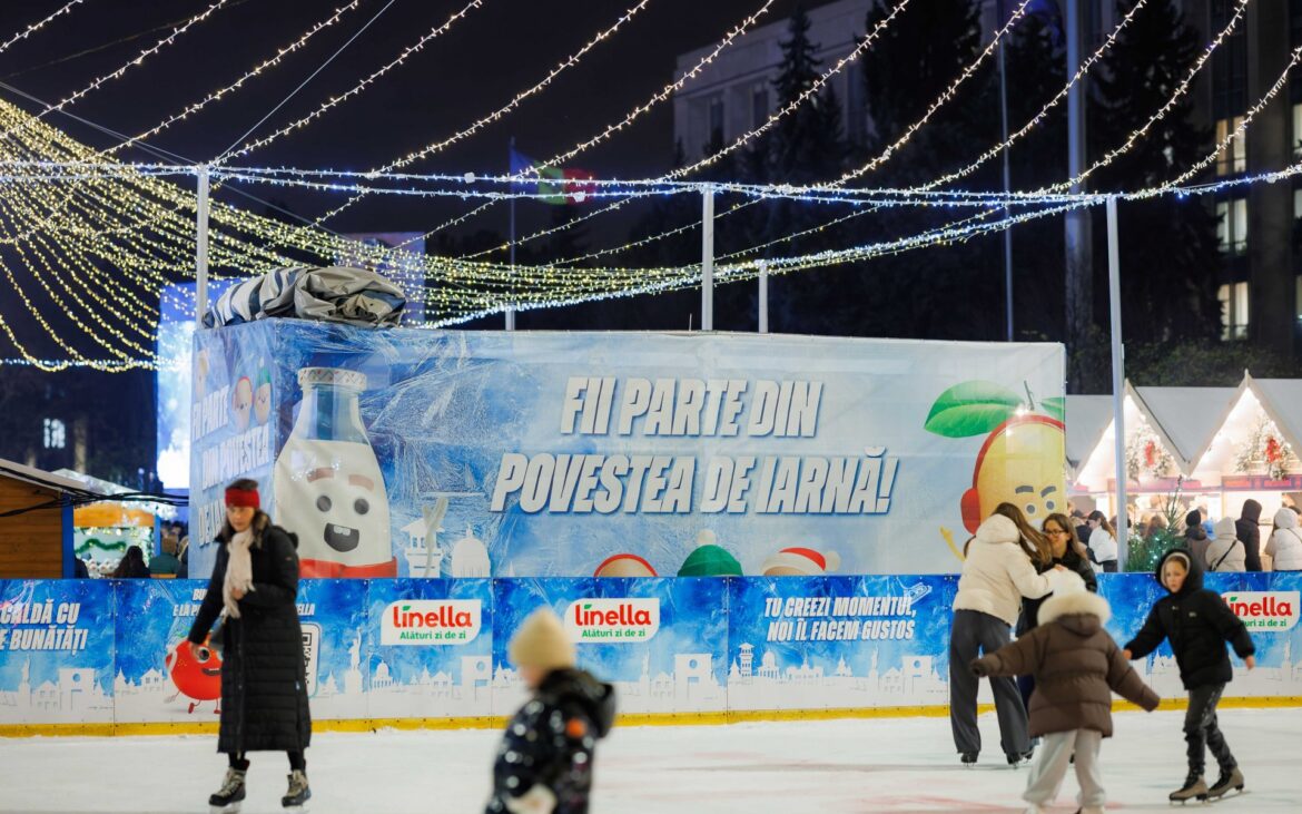 Linella este și în acest an partener general al patinoarului din centrul Capitalei