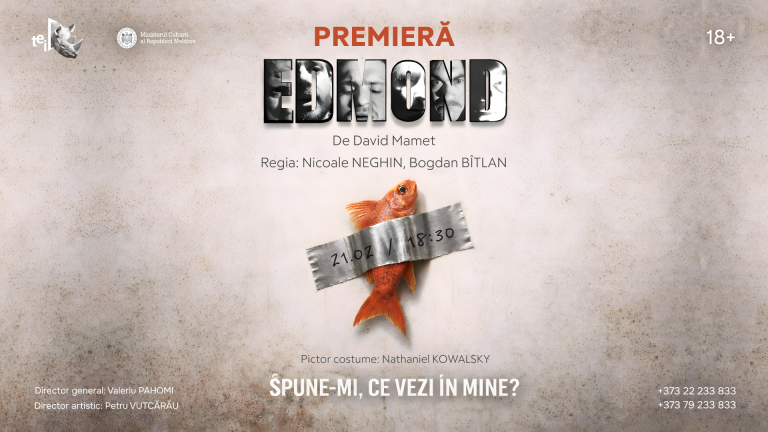 „Spune-mi ce vezi în mine?” Premiera spectacolului „Edmond” la Teatrul „Eugène Ionesco”