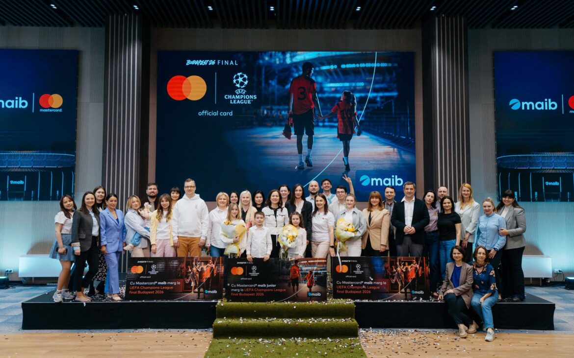 Maib și Mastercard au premiat câștigătorii care vor merge la finala UEFA Champions League