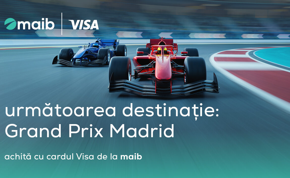 Următoarea oprire – Grand Prix-ul de la Madrid, cu maib și Visa